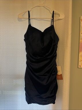 Stacees Navy Blue Homecoming Dress